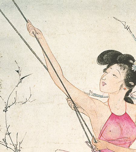 龙凤-胡也佛的仕女画和最知名的金瓶梅秘戏图